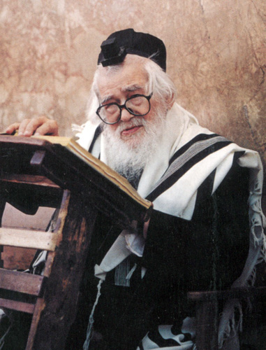 Picture of Rabbi Elazar Menachem Shach.